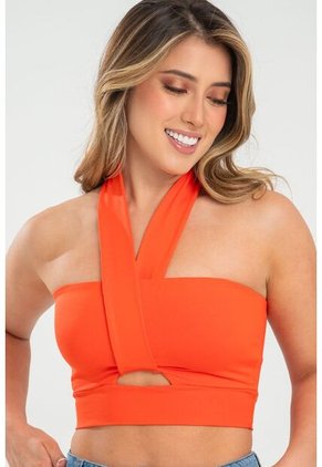 Crop Top Dubath Naranja Ragged Pf31122304