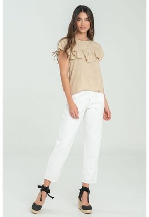 Blusa Etterne Beige Ragged Pf11112946