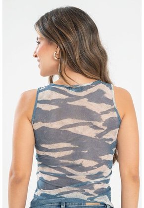 Top Phallas Azul Ragged Pf31122305