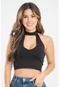 Crop Top Hamei Negro Ragged Pf31122307 de Ragged