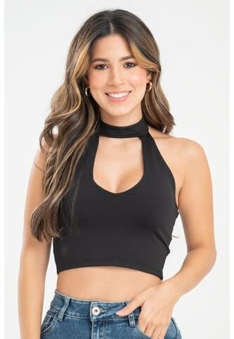 Crop Top Hamei Negro Ragged Pf31122307 Ragged