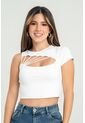 Crop Top Khlara Blanco Ragged Pf31122308 de Ragged