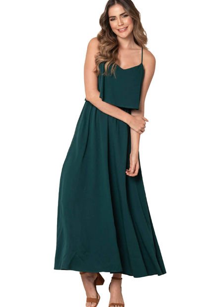 Vestido Darling Verde Ragged Pf11510952 - Compra Ahora | Dafiti Colombia