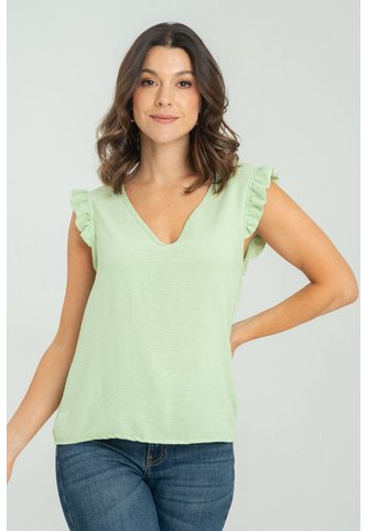 Blusa Macadamia Verde Ragged Pf17110064 Ragged