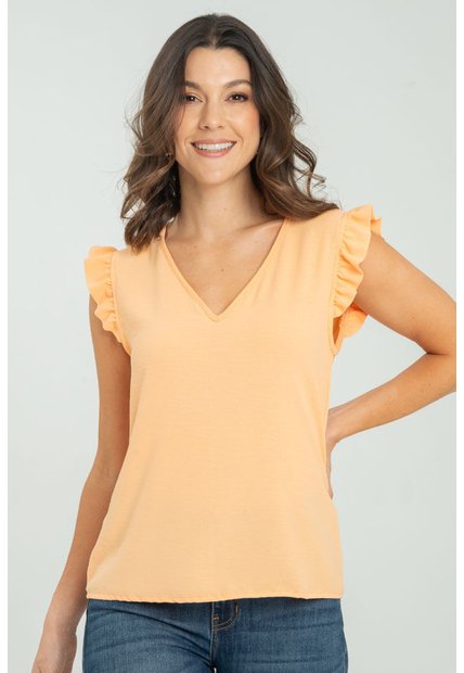 Blusa Macadamia Naranja Ragged Pf17110064