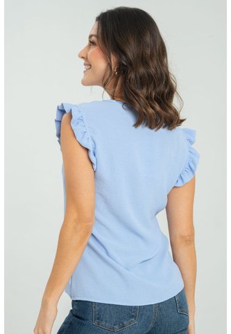 Blusa Macadamia Azul Ragged Pf17110064 Ragged