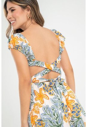 Vestido Largo Harlize Blanco Ragged Pf31511459