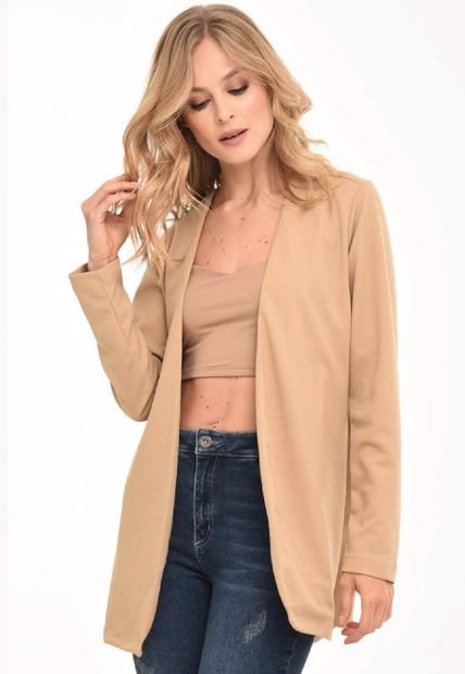 Blazer Desestructurado Beige Ragged Pf11130243
