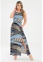 Vestido Largo Beckett Azul Ragged Pf31511461 de Ragged