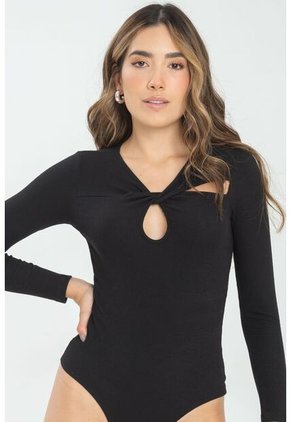 Body Manga Larga Camilo Negro Ragged Pf11100010