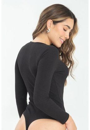 Body Manga Larga Camilo Negro Ragged Pf11100010