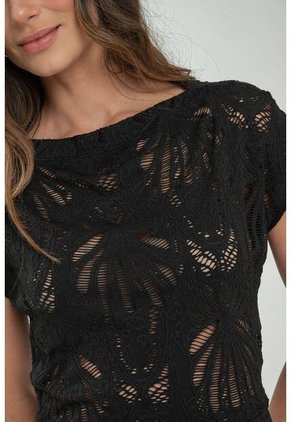 Blusa Isabela Negro Ragged Pf11112945
