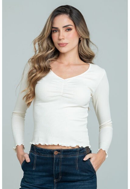 Camiseta Bena Blanco Ragged Pf11121181