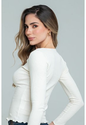 Camiseta Bena Blanco Ragged Pf11121181