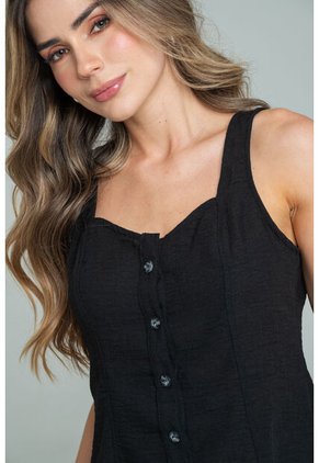 Blusa Carly Negro Ragged Pf11113090