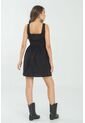 Vestido Corto Mhaxam Negro Ragged Pf11511372 de Ragged