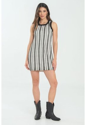 Vestido Corto Lea Negro Ragged Pf11511374