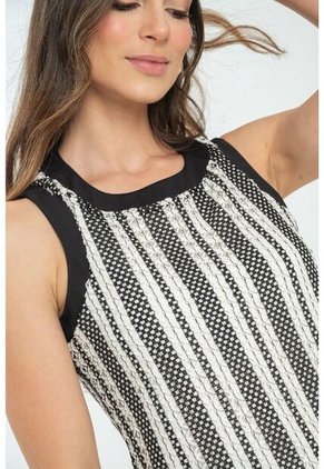 Vestido Corto Lea Negro Ragged Pf11511374