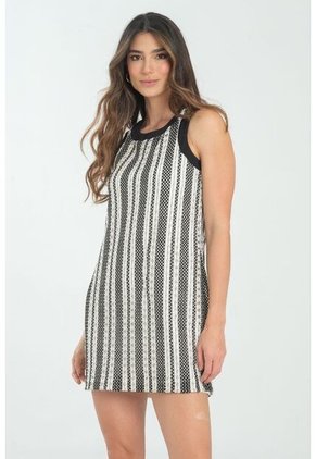 Vestido Corto Lea Negro Ragged Pf11511374