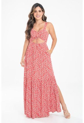 Vestido Delfina Rojo Ragged Pf31511496