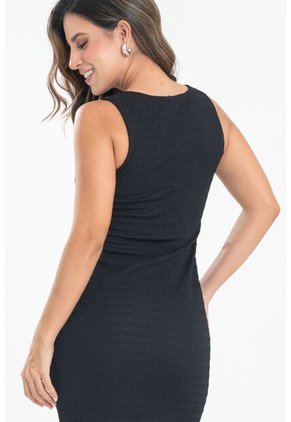 Vestido Emilia Negro Ragged Pf31511551