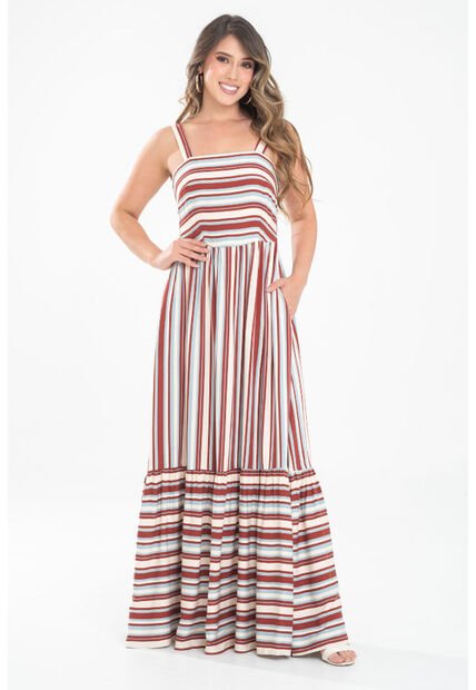 Vestido Praga Rojo Ragged Pf31511531