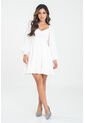 Vestido Melanie Blanco Ragged Pf31511476 de Ragged