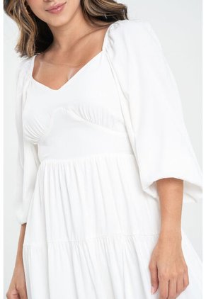 Vestido Melanie Blanco Ragged Pf31511476