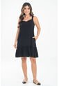 Vestido Corto Evhie Negro Ragged Pf31511542 de Ragged