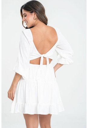 Vestido Melanie Blanco Ragged Pf31511476
