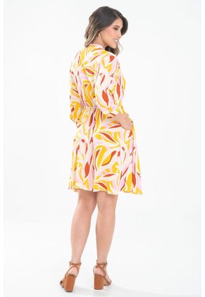 Vestido Malibu Amarillo Ragged Pf31511533