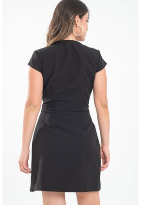 Vestido Corto Narriet Negro Ragged Pf32510476
