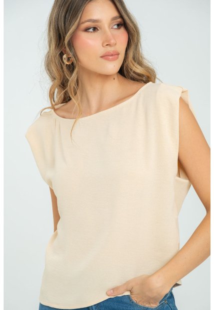 Blusa Jordana Beige Ragged Pf17110063