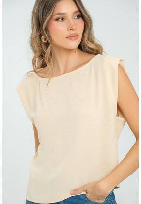Blusa Jordana Beige Ragged Pf17110063