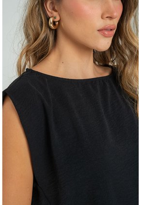 Blusa Jordana Negro Ragged Pf17110063