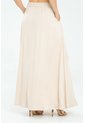 Falda Larga Abertura Beige Ragged Pf17320008 de Ragged
