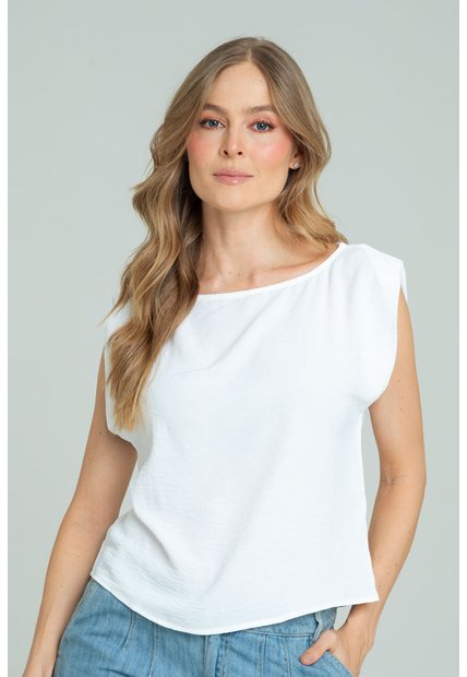 Blusa Jordana Blanco Ragged Pf17110063