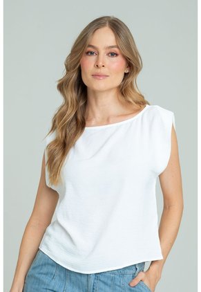 Blusa Jordana Blanco Ragged Pf17110063