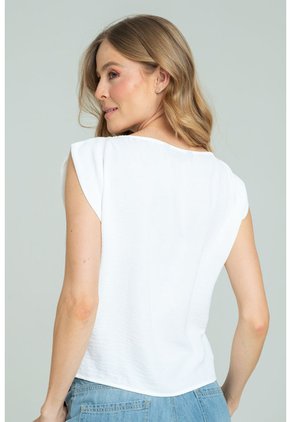 Blusa Jordana Blanco Ragged Pf17110063