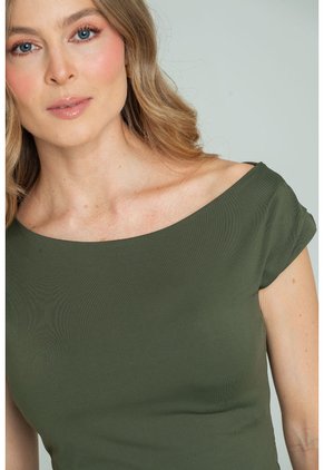 Top Hem Verde Ragged Pf13120868