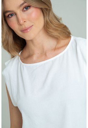 Blusa Jordana Blanco Ragged Pf17110063