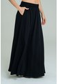 Falda Larga Abertura Negro Ragged Pf17320008 de Ragged