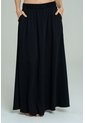 Falda Larga Abertura Negro Ragged Pf17320008 de Ragged