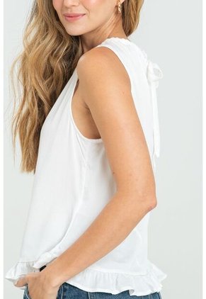 Blusa Asterhia Blanco Ragged Pf11112960