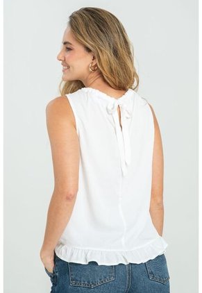 Blusa Asterhia Blanco Ragged Pf11112960