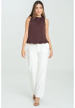 Blusa Asterhia Café Ragged Pf11112960