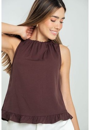 Blusa Asterhia Café Ragged Pf11112960