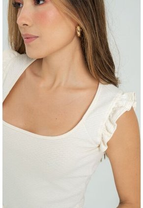 Top Mocha Blanco Ragged Pf11121156