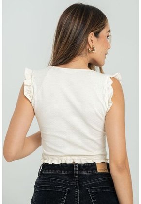 Top Mocha Blanco Ragged Pf11121156