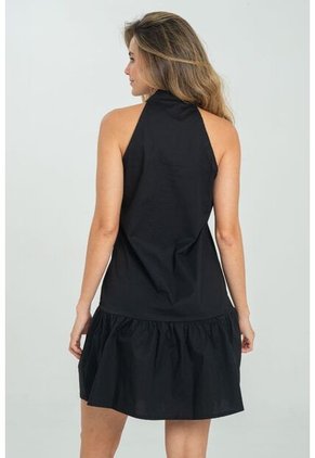 Vestido Karla Negro Ragged Pf11511381